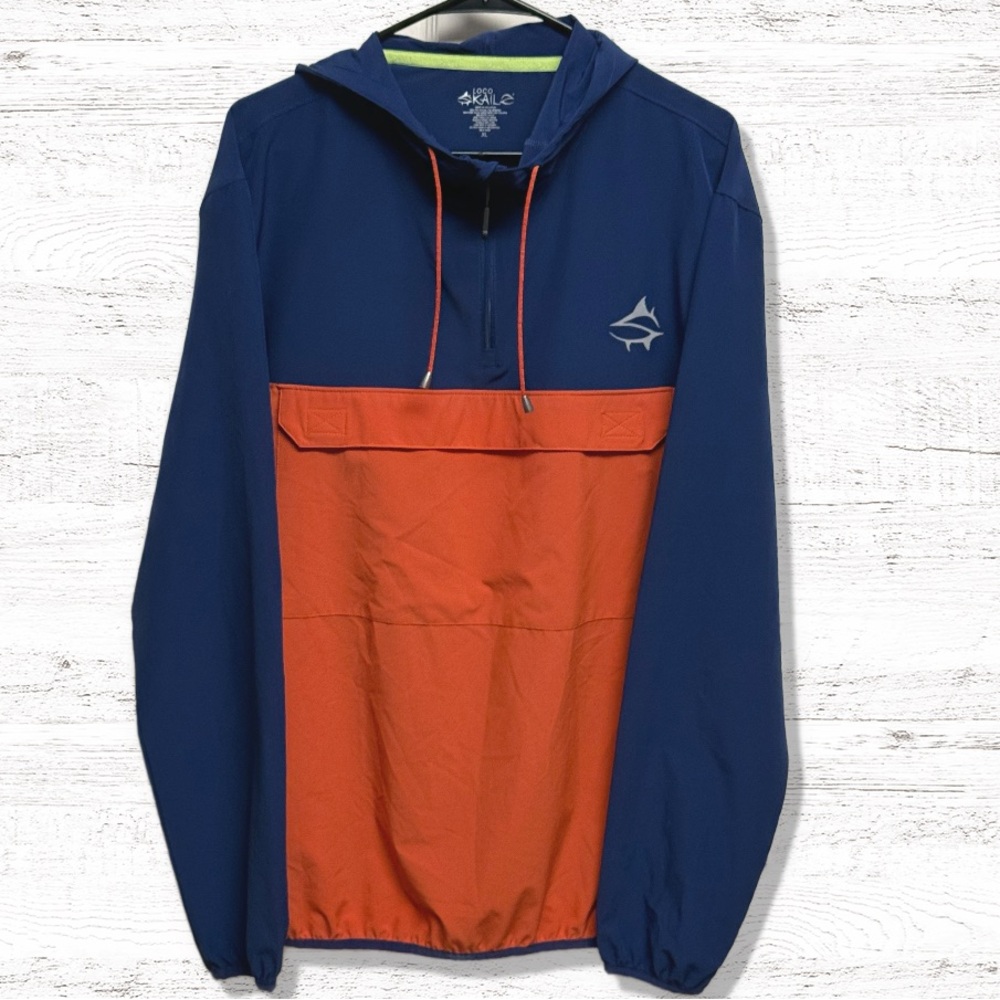 Loco Skailz Performance Fishing Men’s Long Sleeve 1/4 Zip Pull Over Size XL